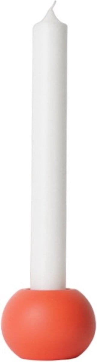Candleholder mini 2-in-1 - Coral red