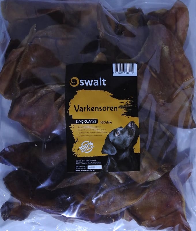 Oswalt Varkensoren - Hondensnack - 100 stuks