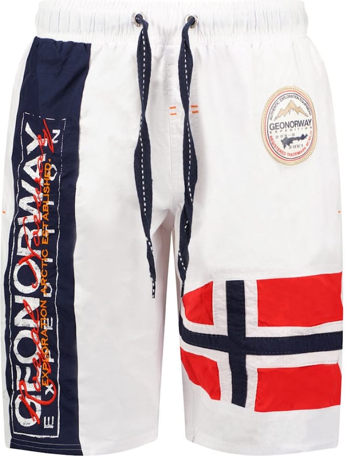 Geographical Norway Zwembroek Quemen Wit - S
