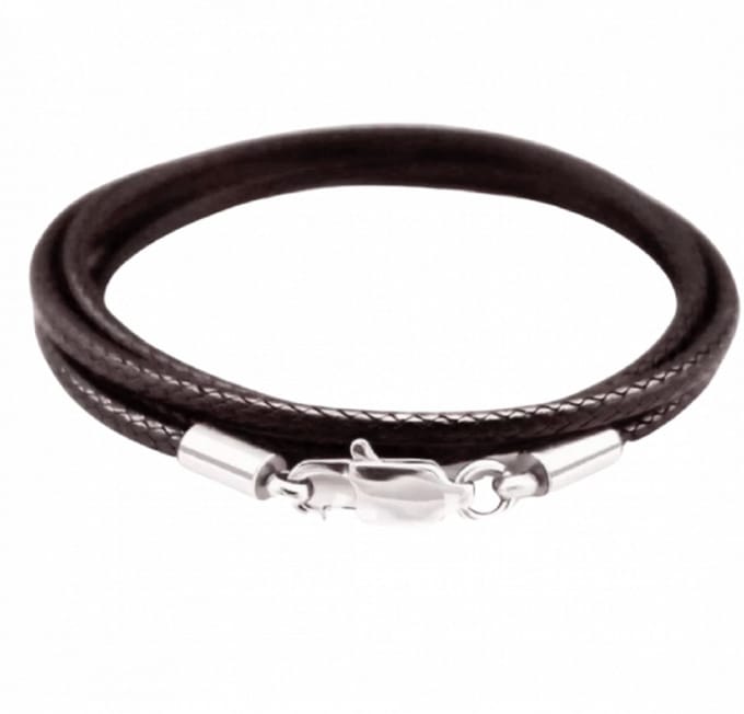 Koordketting-luxe-Donker Bruin- 2.5 mm-Basic-70 cm-Charme Bijoux