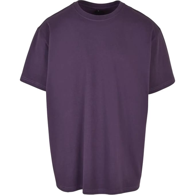 Build Your Brand - Heavy Oversized T-Shirt - Purple Night maat S