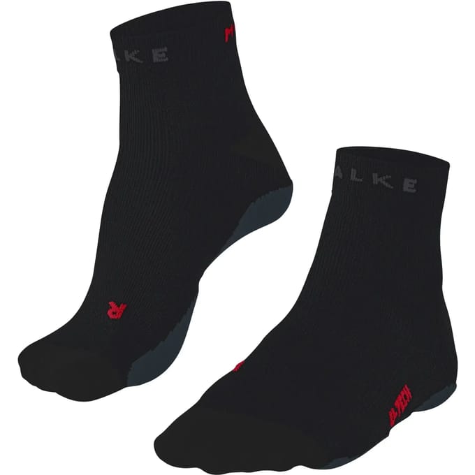 FALKE RU True Motion Short anti-blaar lyocel functioneel materiaal hardloopsokken dames zwart - maat 37-38