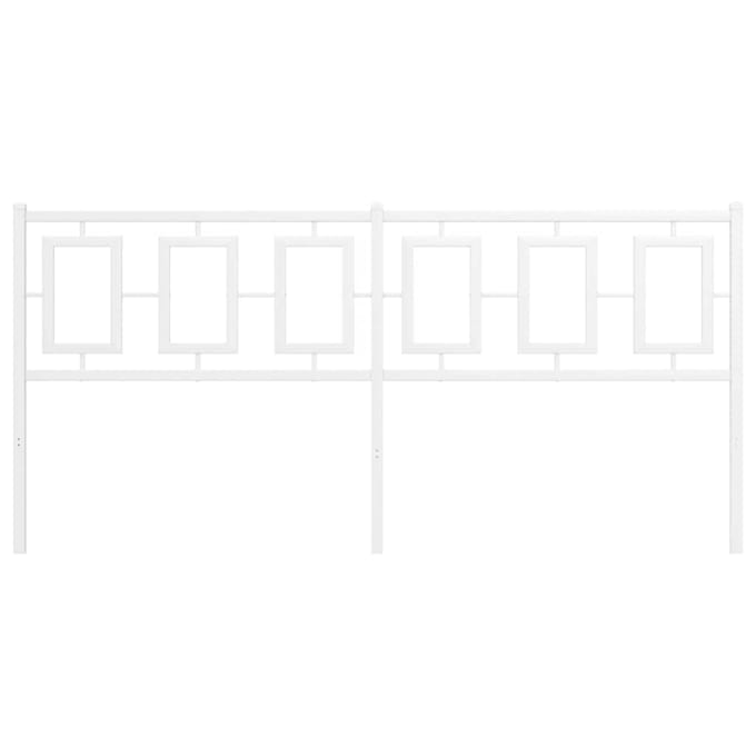 vidaXL - Vervangend - hoofdbord - 180 - cm - metaal - wit