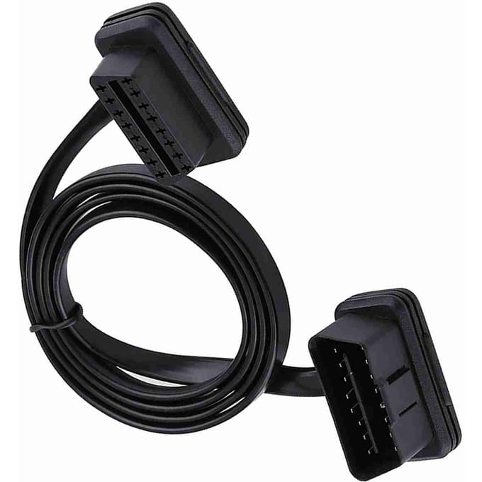 Auto Auto 16 Pin Mannelijk naar Vrouwelijk OBD2 Verlengkabel Diagnose Adapter 100cm39inch Lengte 100CM black