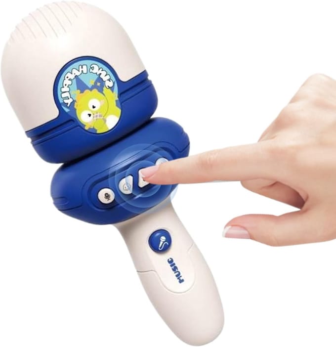 Zingende Microfoon Speelgoed - Stemwisselaar Apparaat - Kinderen Muziek Maken - Met Opnamefunctie - 20 x 8 cm