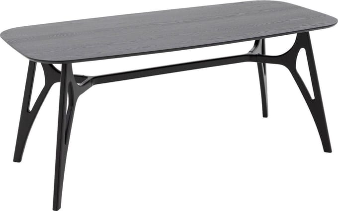 Goossens Trani Eettafel - Hout - 180 x 75 x 90 cm - Rechthoek - zwart