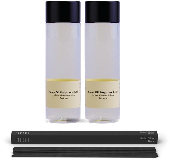 JANZEN Home Fragrance Refill &C Lychee Blossom & Shine 2-pack Incl. Sticks