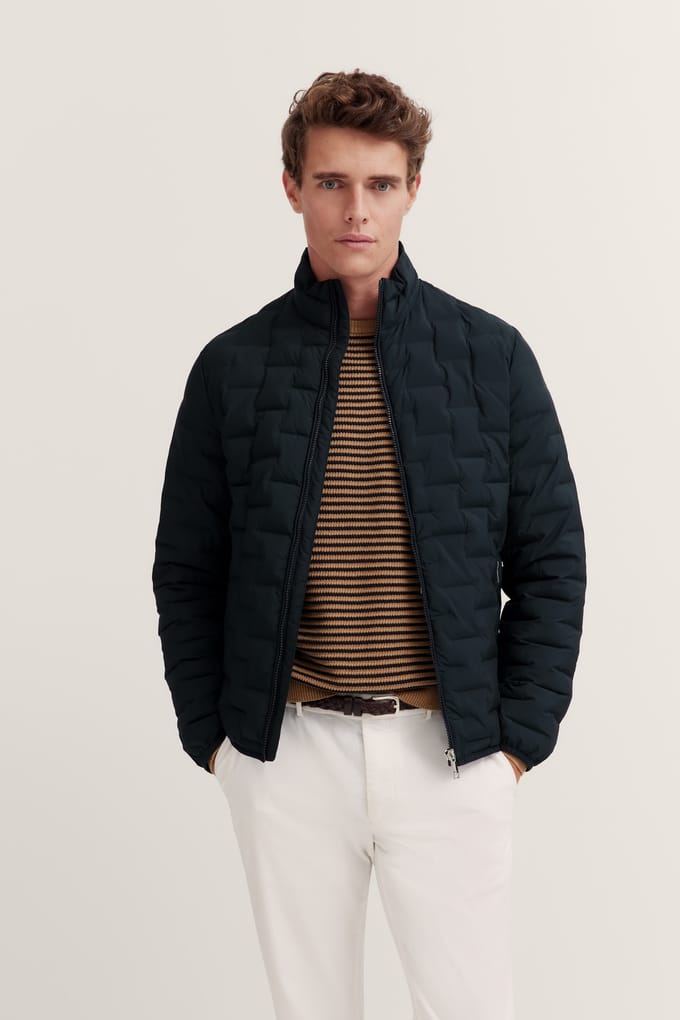 Bugatti Herren Blouson in gewatteerde look