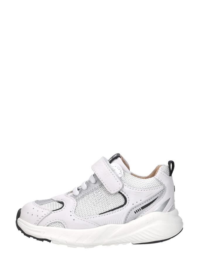 Shoesme Wit Sneakertje - Sneakers Kinderen - Unisex - White Black - Microfiber leer - Maat 22