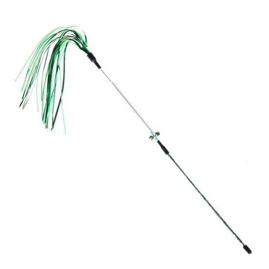 Grappig felgekleurd papier huisdier kat Kitten Tease Rod Wand Play interactief speelgoed pack-1