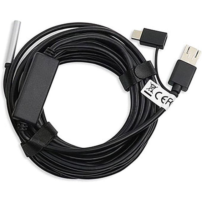 3-in-1 USB2.0 Micro USB Type-C Endoscoop Inspectie Boroscoop Camera HD 5.5mm Ingebouwde 6 Instelbaar black