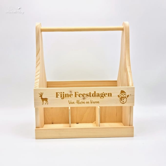 [Nice Little Things] - Houten Bierkrat Feestdagen