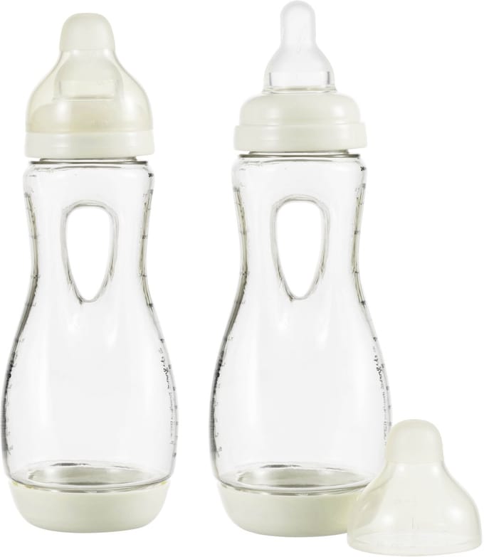 Difrax Babyfles Handgreep - 240 ml - Wit - 2 Stuks - Anti Koliek
