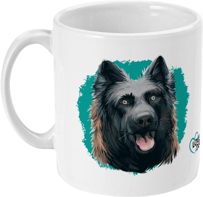 Mok Love Dogs Dutch Shepherd - Hollandse Herder, 325ml