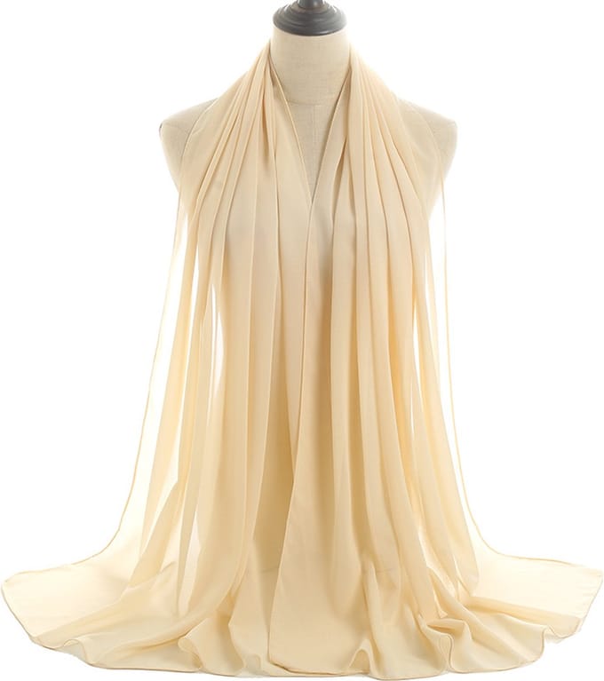 Cabantis Hoofddoek Sjaal - Hijab - Sjaal dames - Beige