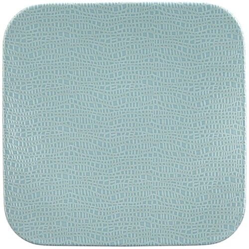 (4 stuks) SELTMANN WEIDEN Coup bord - plat vierkant - 290x290mm - Turquoise Blauw