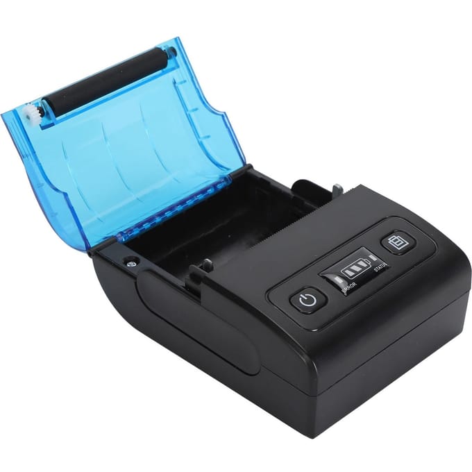 Draagbare Thermische Bonprinter 1500mAh 58mm Meertalige Ondersteuning Bluetooth Mobiele Thermische blue