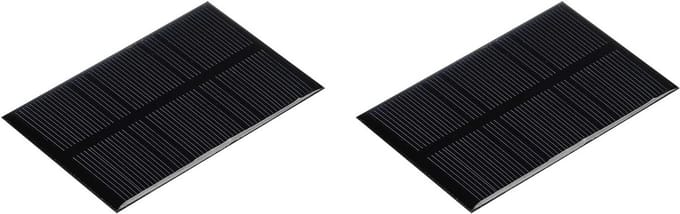 Set van 2 Mini Zonnepanelen (0,66W) voor DIY Elektrische Projecten - 5.5V, 120mA