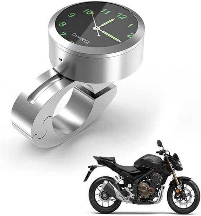 Waterdicht Motorfiets Stuurhorloge - Verlicht Digitaal Uurwerk