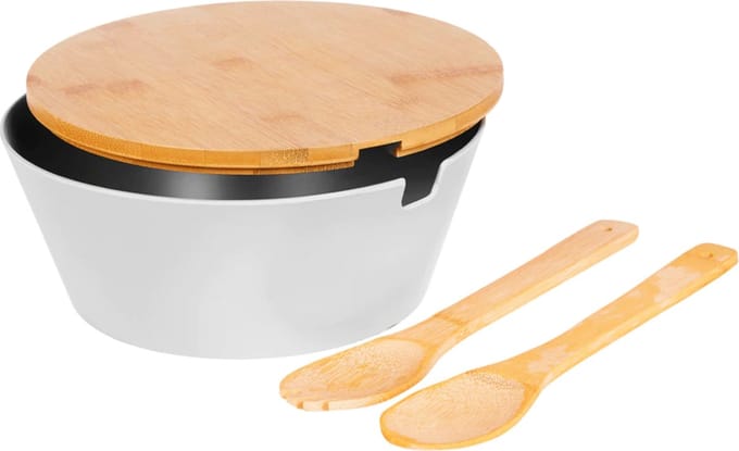 Slaschaal met slabestek wit
