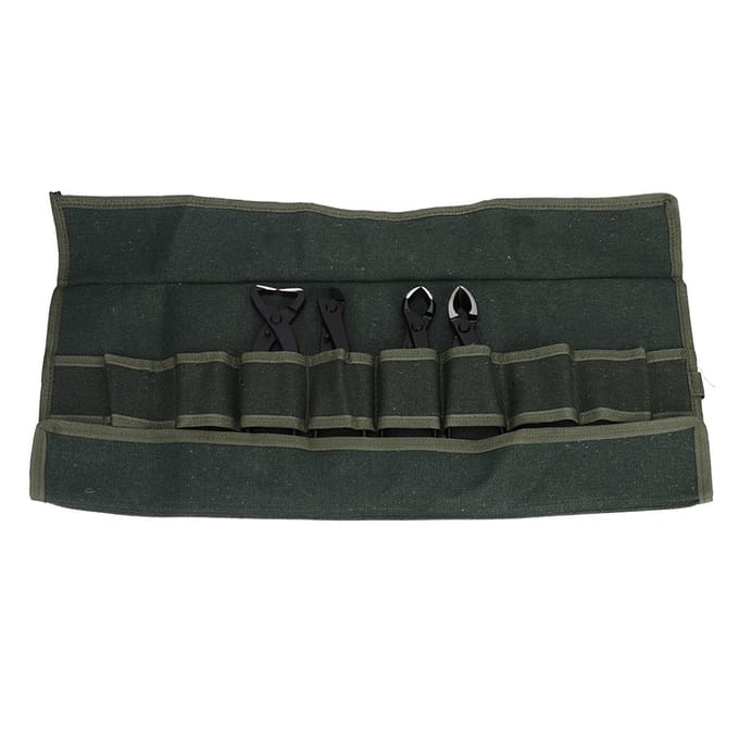 Ensemble de 4 ciseaux multifonctionnels pour bonsaï, jardinage, taille et coupe avec sac de rangement gray