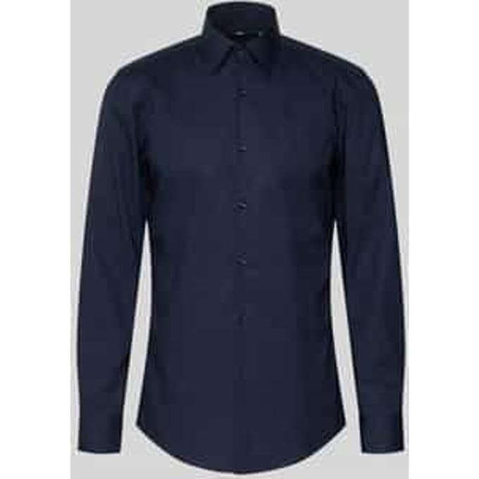 slim fit zakelijk overhemd met extra lange mouw
