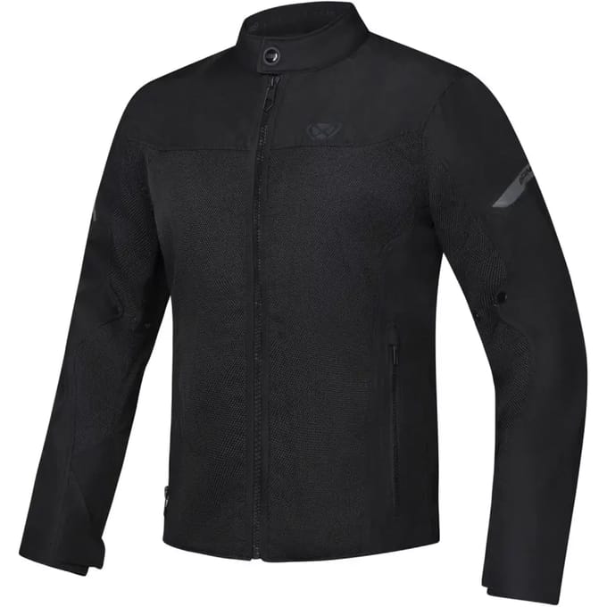 Ixon Fresh Slim Zwart Waterdichte Textiele Motorjas - Jas
