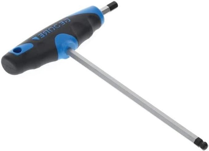Dopsleutel screwdriver - Inbussleutel hoek - Vastdraaien schroeven - Ergonomische handgreep - 7 mm - Multicolor