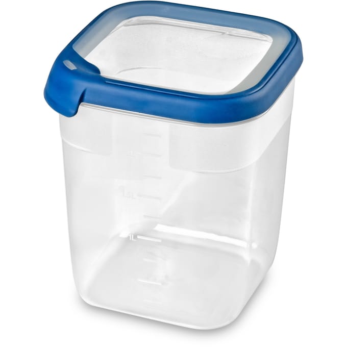 Curver Grand Chef Eco Vershoudbakje - 2,6L - Vierkant - Transparant/Donkerblauw