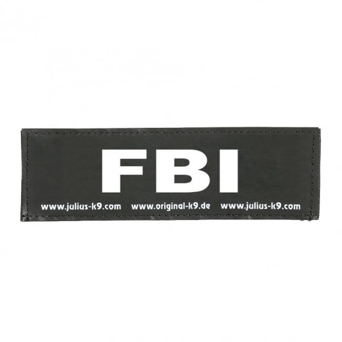 Julius K9 Tekstlabel – FBI groot