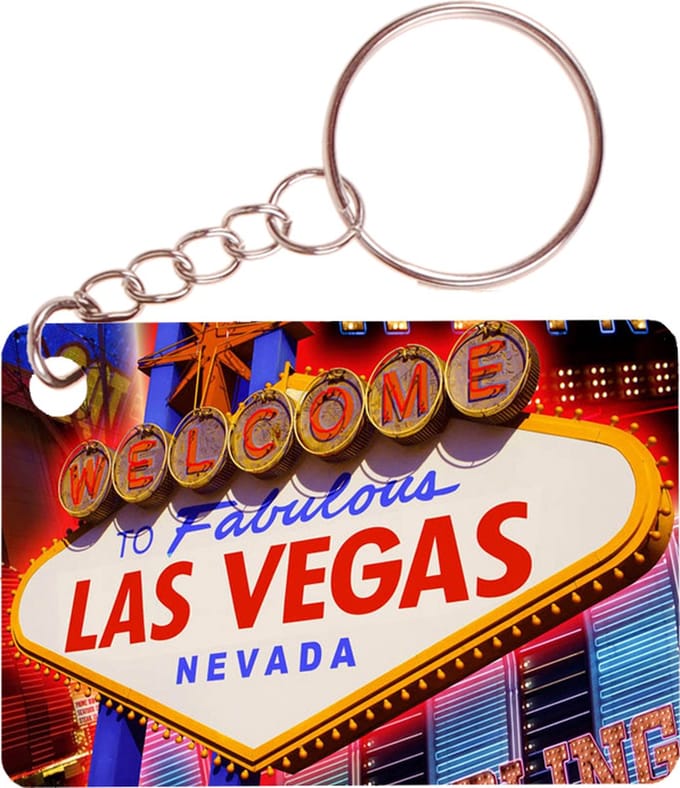 Sleutelhanger 6x4cm - Welcome to Las Vegas - Nevada