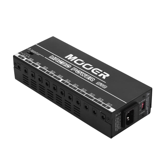 MOOER MACRO POWER S12 Professioneel gitaareffectvoedingsstation Distributeur 12 geïsoleerde DC US Plug gray