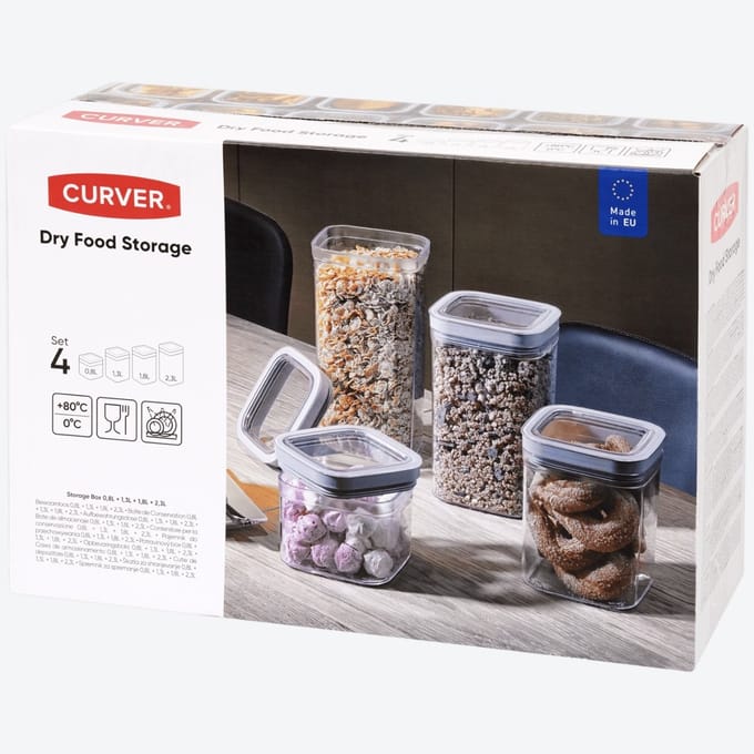 Curver Voorraad Potten 4-delig