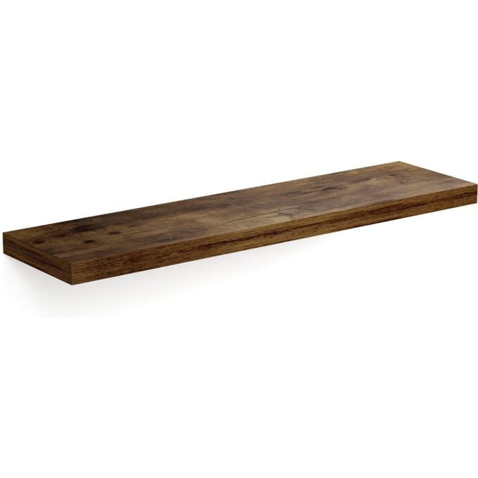 Casaria Wandplank Zwevend - 90 cm/15kg Belastbaar - Donker Eiken