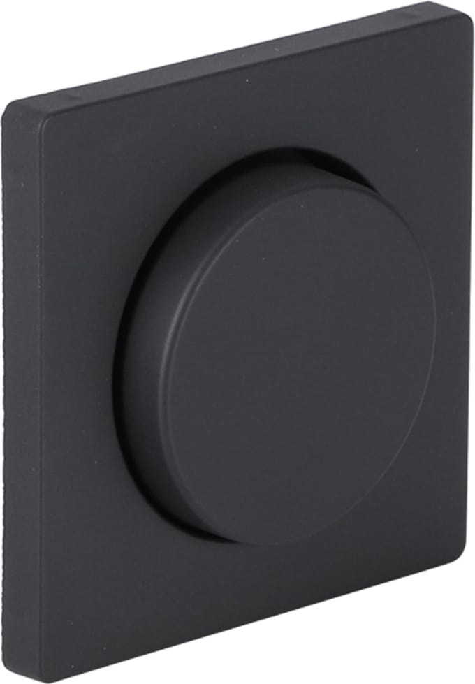 Berker Q1 centraalplaat â€“ met knop â€“ dimmer â€“ antraciet
