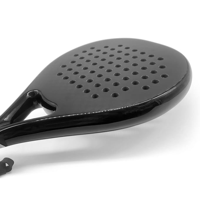 Volledig Koolstofvezel Padel Racket Paddleball Racket Strandtennis Racket zwart