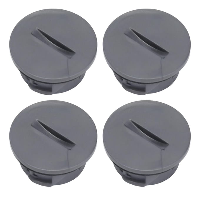 4 STUKS Stofzuiger Eindkap Vervanging Rollende Borstel Eindkap voor V6 Dc35 Dc44 DC59 DC62 SV03 gray