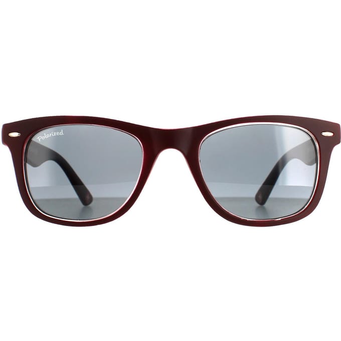 Montana Vierkant unisex bordeaux rubbertouch grijs gepolariseerde mp41 zonnebril