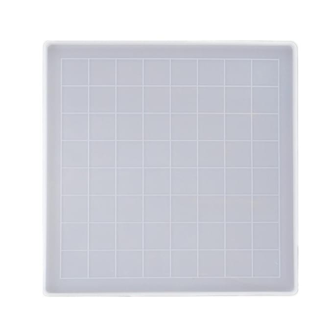 Schaakbord Hars Mal Set Schaakstukken Siliconen Mal Schaakbord Epoxy Gietmal voor DIY Kunst white