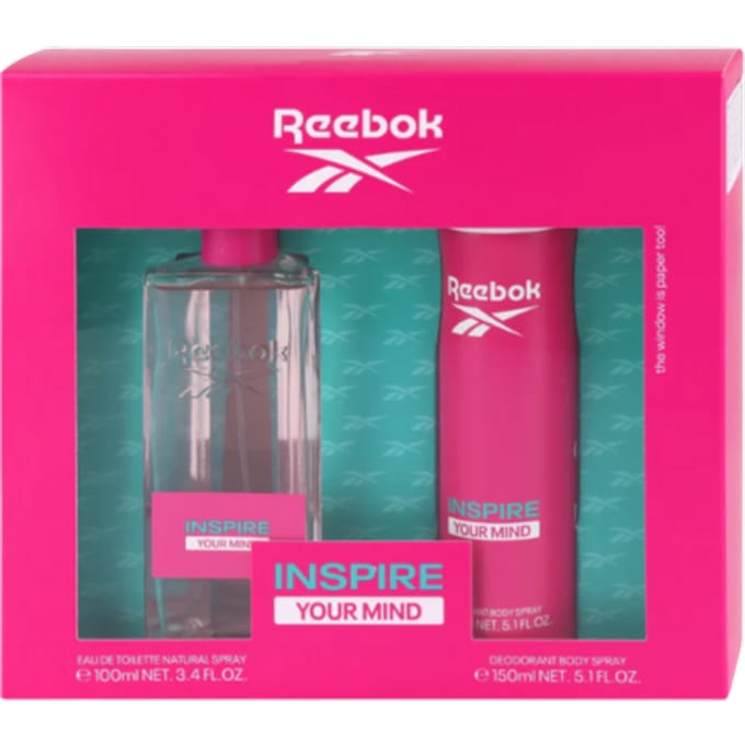 Reebok - Inspire Your Mind Cadeauset - Eau de Toilette 100 ml + Deodorant 150 ml