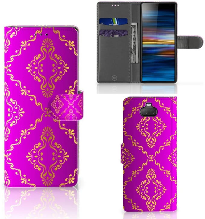 Wallet Case Sony Xperia 10 Barok Roze