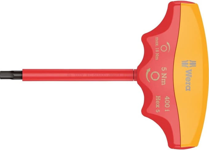 Momentschroevendraaier Inbus 4.0 mm met VDE Isolatie - Koppelindicator