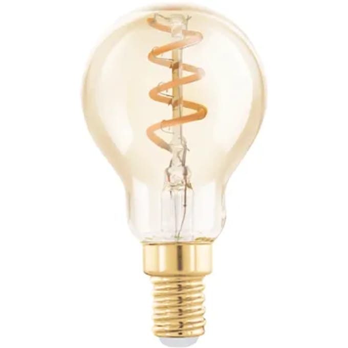 Eglo Ledfilamentlamp Peertje - Amber - D4,5cm - Amber - Dimbaar - Warm Wit - E14 - 4w