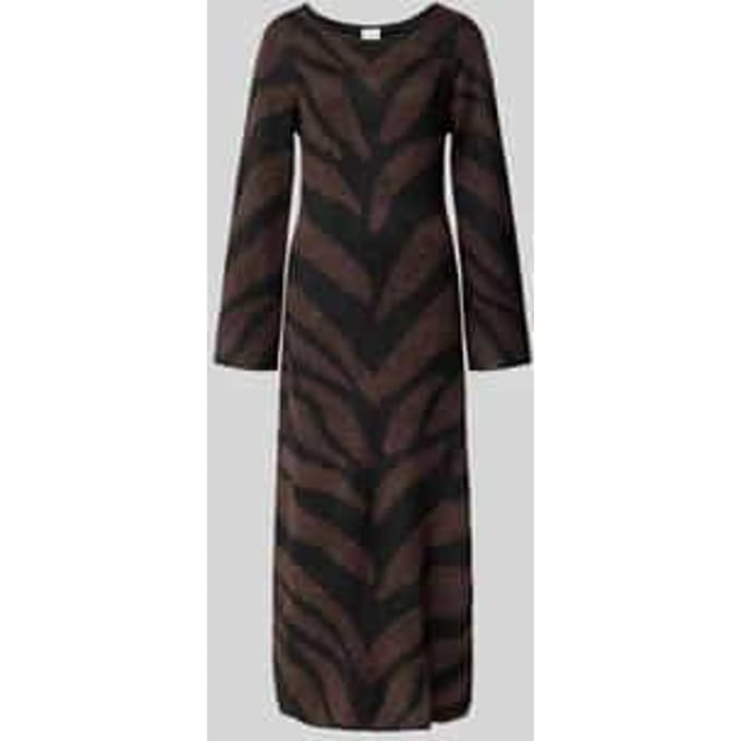 Midi-jurk in gebreide look, model 'Dasila'