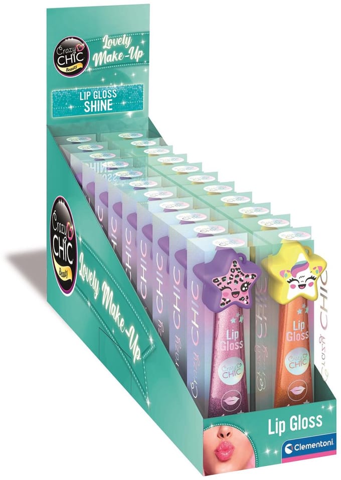 Clementoni - Lipgloss Roll-on - Crazy Chic - Make-up voor Kinderen - Vanaf 6 jaar