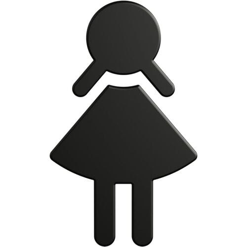 HEWI Series 477/801 Symbol Woman 801.91B020 90