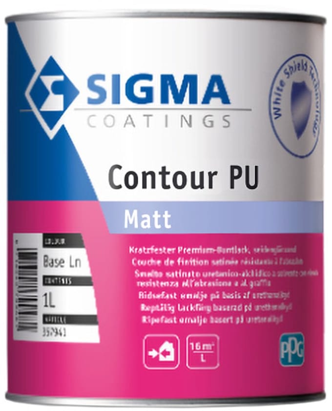 Sigma S2U / Contour PU Matt - 1 liter - Wit