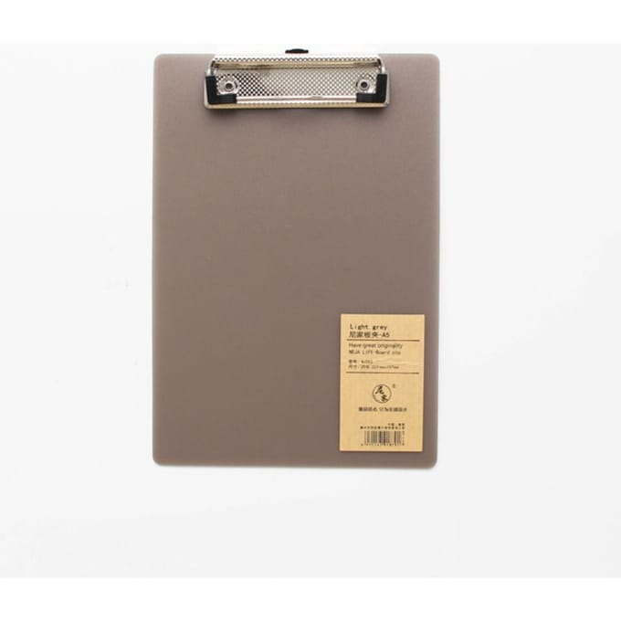 Bloc-notes A4 A5 A6, classeur, tablette d'écriture avec clip doré discret, presse-papiers, bloc-notes, classeur de documents