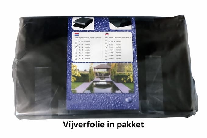 Vijverfolie pakket - 2x2.5 mtr - dikte 0.5mm - PVC