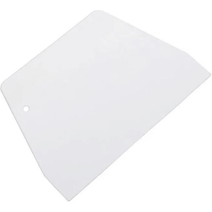 Deegschraper Multifunctioneel Flexibel Kom Schraper Plastic Deegsnijder Bank Schraper met Ophanghaak white